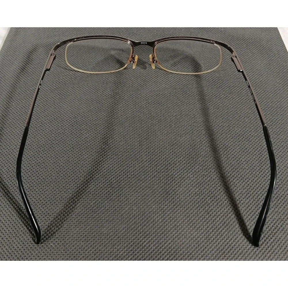 Nikon NS5005 Bronze Half Metal Rim Eyeglass Frames Only 53-18-140 Flex Hinge